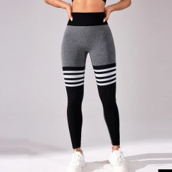 3Pcs High Waist Striped Sports Fitness Yoga Pants
