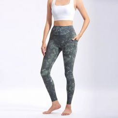 4Pcs Womens Tie Dye Yoga Pants with Pockets